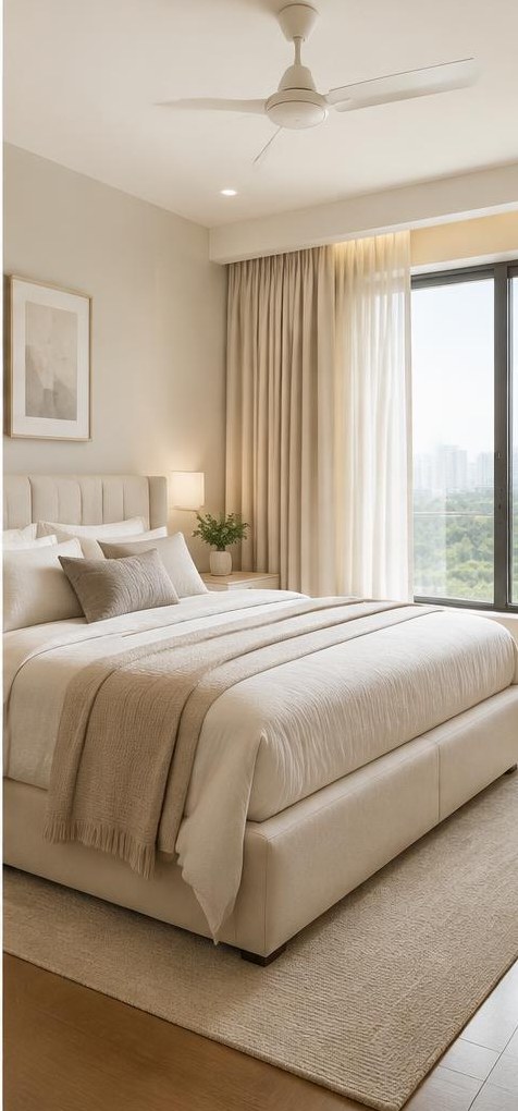 Bedroom transformation after renovation